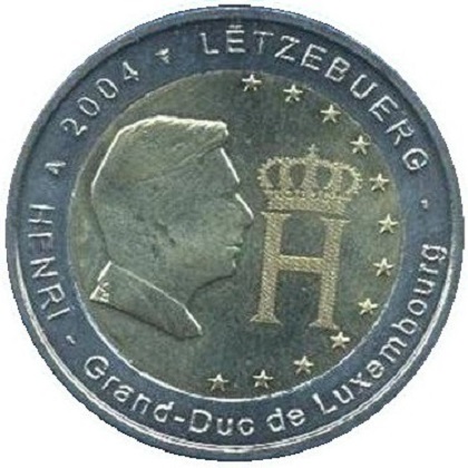 2 euros commémorative 2004 Luxembourg Grand-Duc Henri