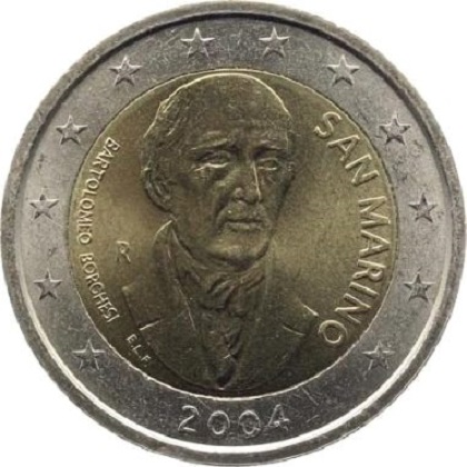 2 euros commémorative 2004 Saint-Marin Bartolomeo Borghesi