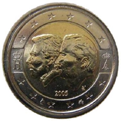 2 euros commémorative 2005 Belgique l'union économique belgo-luxembourgeoise