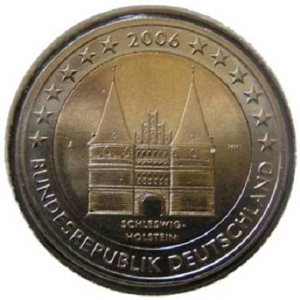 2 euros commémorative Allemagne 2006 Schleswig-Holstein