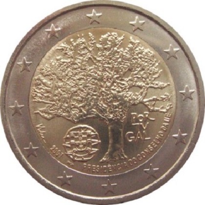 2 euros commémorative Portugal 2007 présidence portugaise de l'union européenne