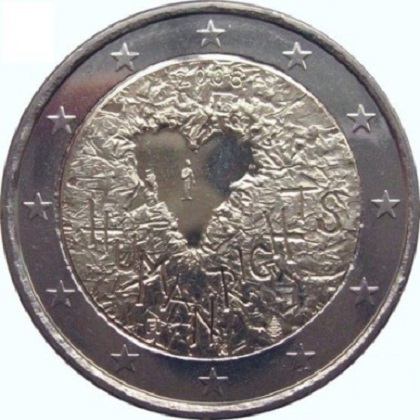 2 euros commémorative Finlande 2008 60e anniversaire de la Déclaration Universelle des Droits de l’Homme