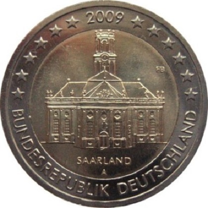 2 euros commémorative Allemagne 2009 Saarland