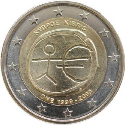 2 euros commémorative 2009 Chypre 10eme anniversaire UEM