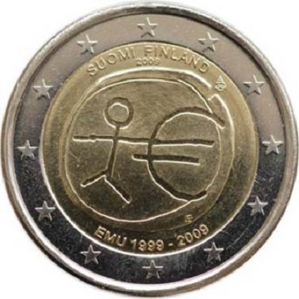 2 euros commémorative 2009 Finlande 10eme anniversaire UEM