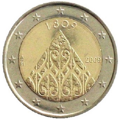 2 euros commémorative Finlande 2009 le 200e anniversaire de l’autonomie de la Finlande et de la Diète de Porvoo