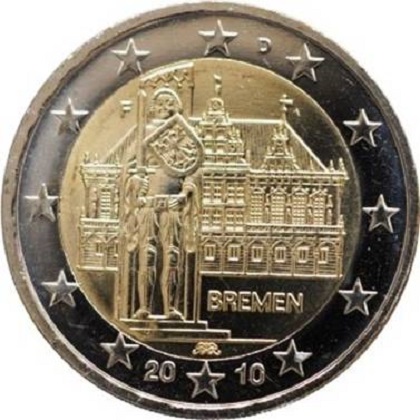 2 euros commémorative Allemagne 2010 Bremen