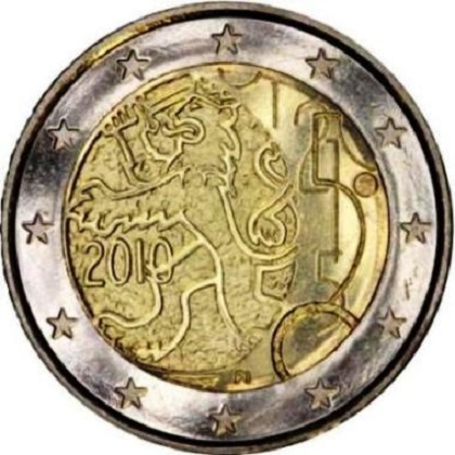 2 euros commémorative Finlande 2010 décret monétaire de 1860 autorisant la Finlande à émettre des billets de banque et des pièces