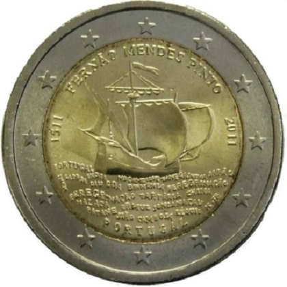 2 euros commémorative Portugal 2011 500ème anniversaire de la naissance de Fernão Mendes Pinto