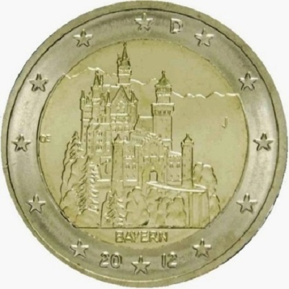 2 euros commémorative Allemagne 2012 Bayern