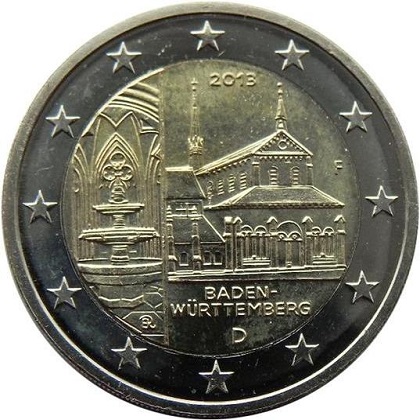 2 euros commemorative Allemagne 2013 Baden Wurttemberg