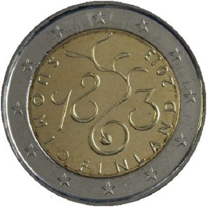 2 euros commémorative Finlande 2013 les 150 ans du parlement
