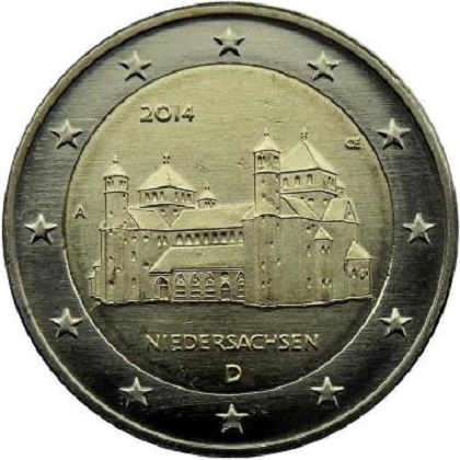 2 euros commemorative Allemagne 2014 région Basse-Saxe