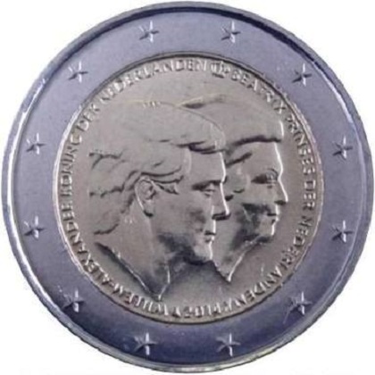 2 euros commémorative 2014 Pays-Bas les adieux à la reine beatrix 