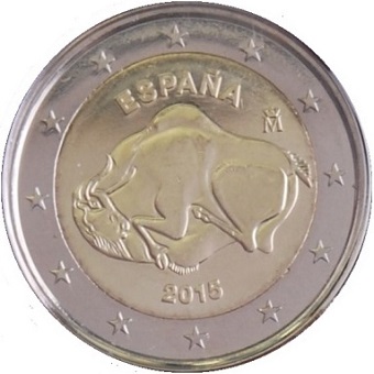 2 euros 2015 Espagne commémorative grotte Altamira