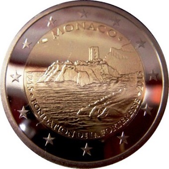 2 euros commémorative 2015 Monaco 800ème anniversaire de la fondation de la forteresse
