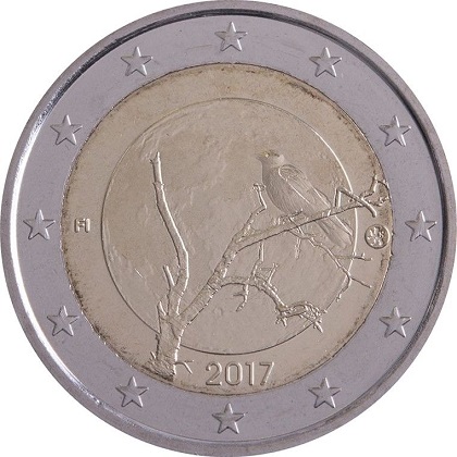 pièce 2 euros 2017 Finlande commémorative la nature finlandaise