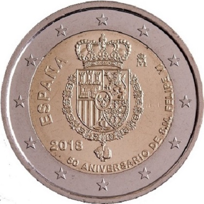 2 euro 2018 Espagne pour les 50 ans de Felipe VI