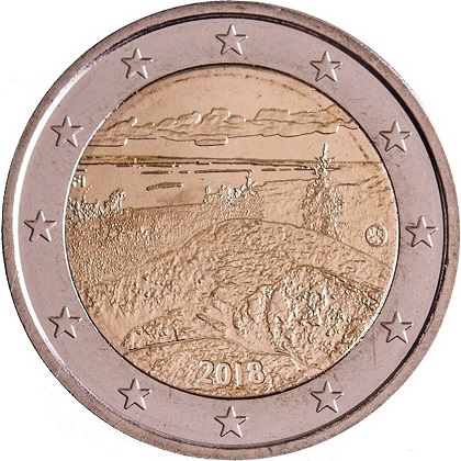 2 euro commémorative 2018 Finlande paysage national finlandais de Koli