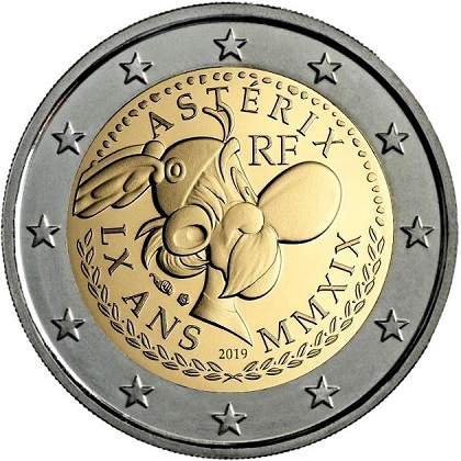 2 euros commémorative 2019 France 60ème anniversaire d'Astérix