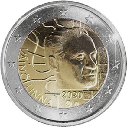 2€ commémorative 2020 Finlande pour le Centenaire de la naissance de Väinö Linna