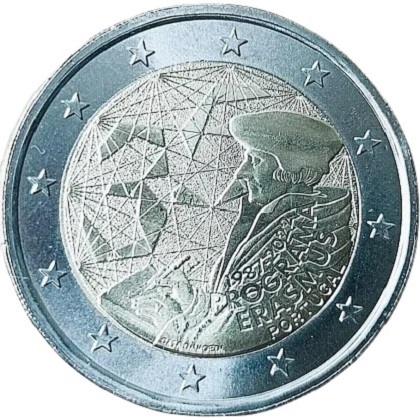 2 € euro commémorative 2022 Portugal Erasmus