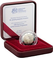 € euro commémorative 2022 Slovaquie Erasmus coffret be