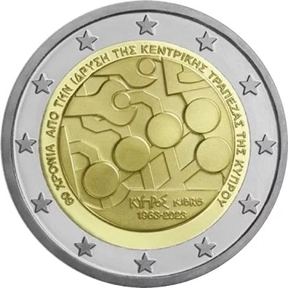 2 € euro commémorative Chypre 2023