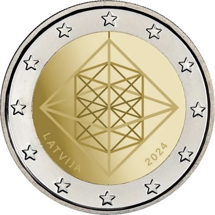 2 € euro commémorative 2024 Lettonie himmeli