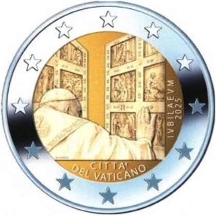 2 euro commémorative 2025 Vatican pour le Jubilé 2025  Jubilé de l'espérance IVBILAEUM 2025