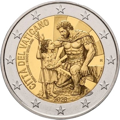 2 euro commémorative 2026 Vatican le Magistère du pape Léon XIV