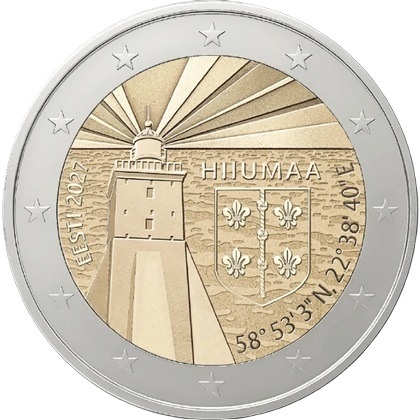 2 euro commémorative 2027 Estonie dédiée au Comté de Hiiumaa