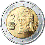 pièce 2 euro Autriche