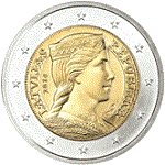 2 euro Lettonie 2014
