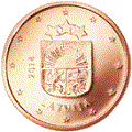 5 cent Lettonie 2014