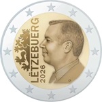 nouvelle pièce de 2 euro 2026  Luxembourg