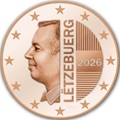 nouvelle pièce de 5 cent 2026  Luxembourg