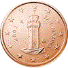 1 cent Saint-Marin 2002